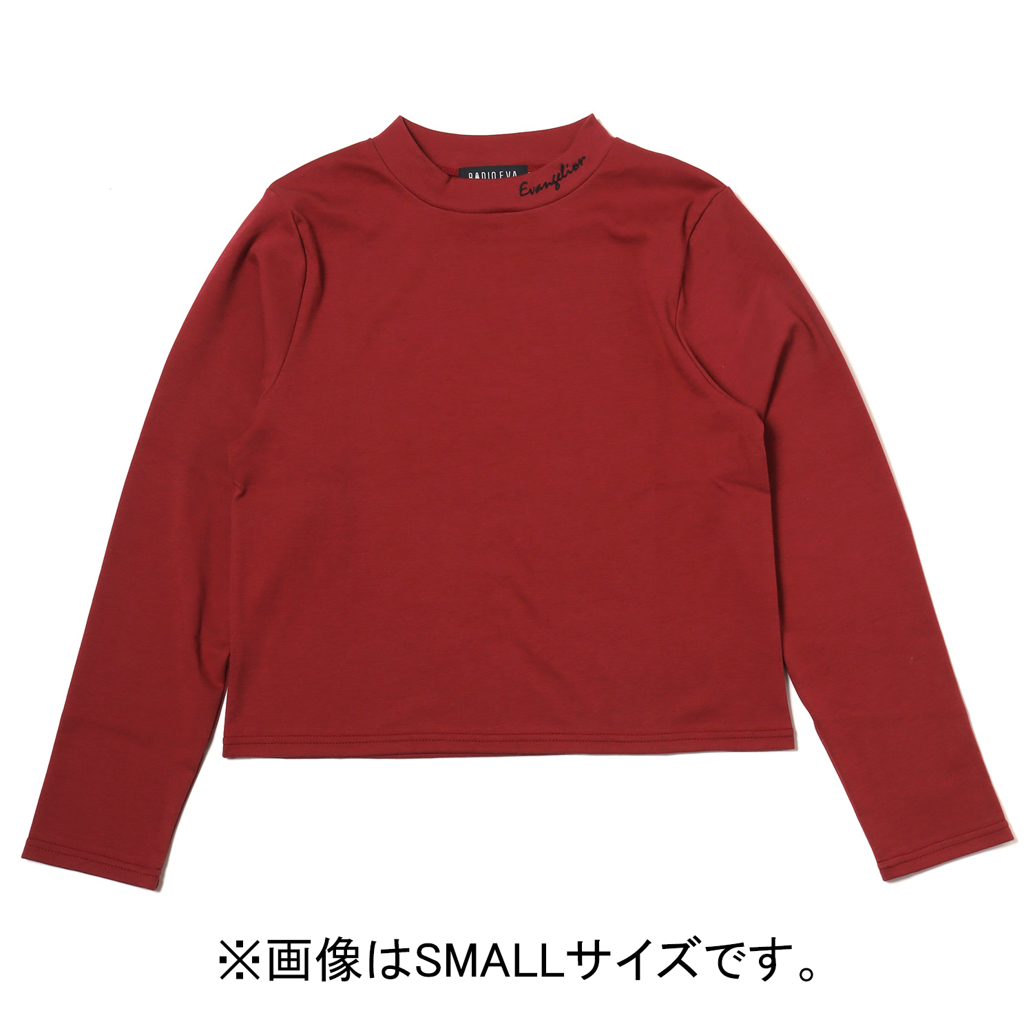 RADIO EVA A205 Evangelion Embroidery Cropped Cutsew/WINE