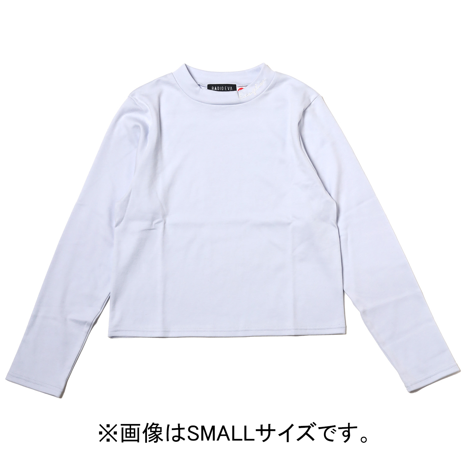 RADIO EVA A205 Evangelion Embroidery Cropped Cutsew/BLUE