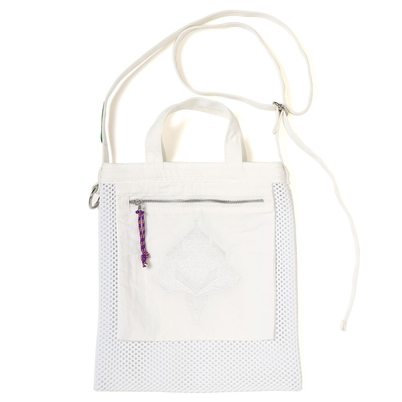 RADIO EVA A206 EVANGELION Crochet Mesh Bag (Small)/WHITE