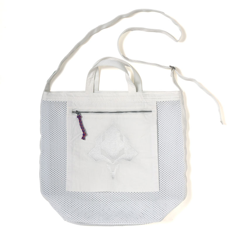RADIO EVA A207 EVANGELION Crochet Mesh Bag (Large)/WHITE