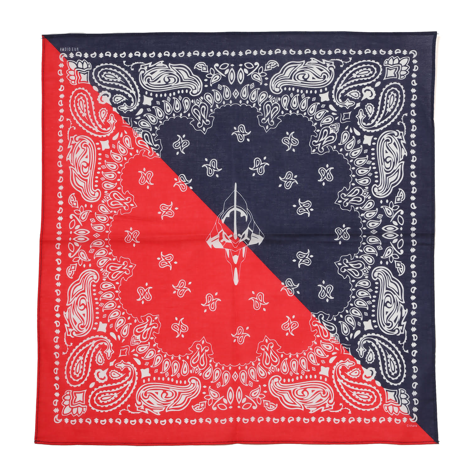 RADIO EVA A203 EVA-01 PAISLEYS 2TONE BANDANNA/RED×NAVY