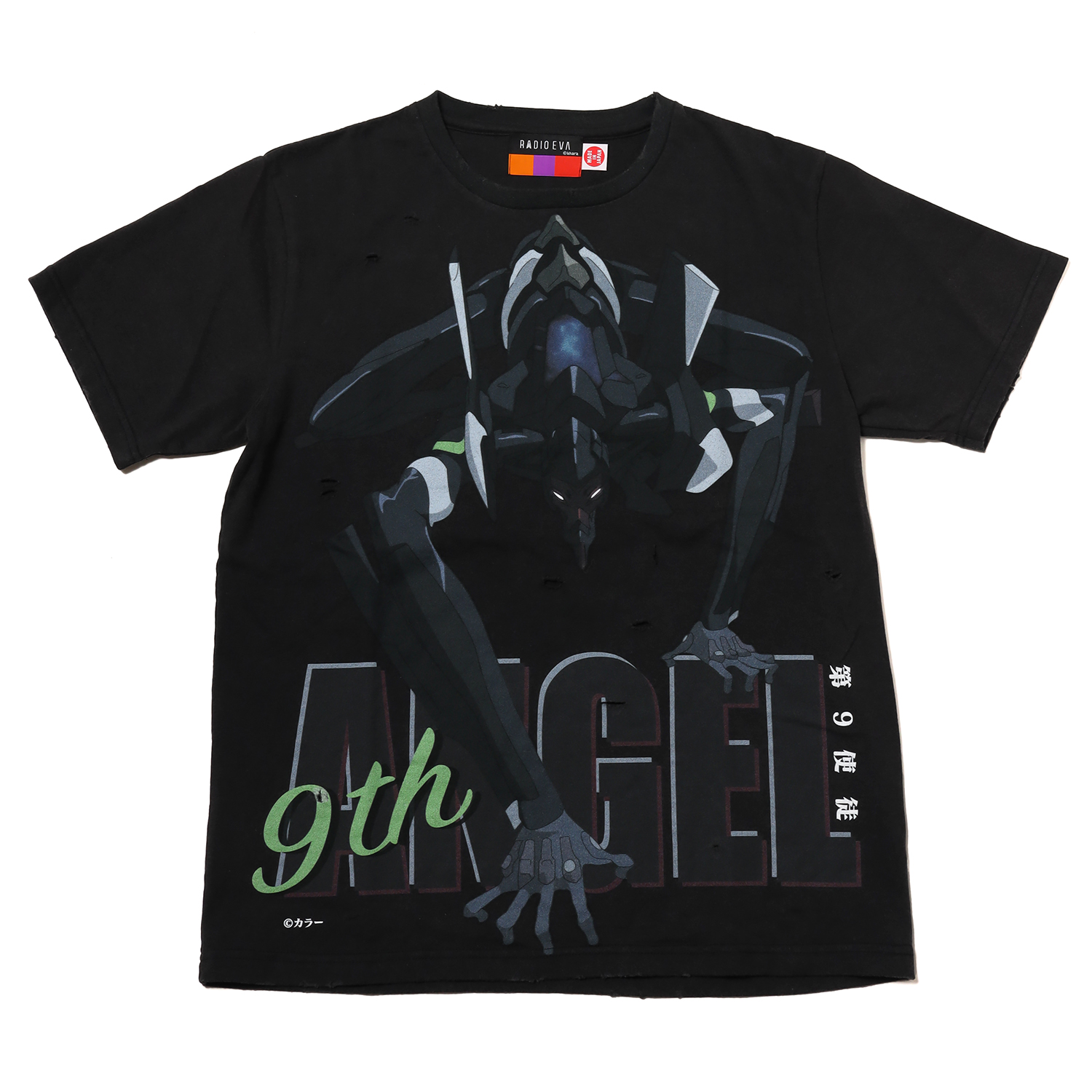 RADIO EVA A209 RADIO EVA VINTAGE CHARACTER T-Shirt/BLACK/第9使徒