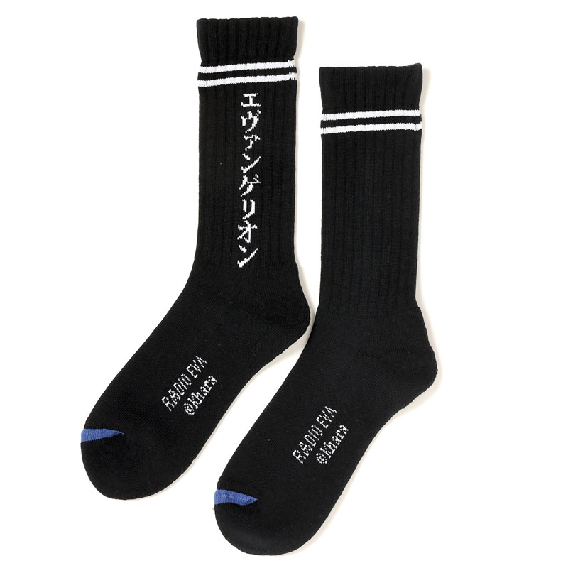 RADIO EVA A202 EVANGELION SOCKS β/BLACK×WHITE