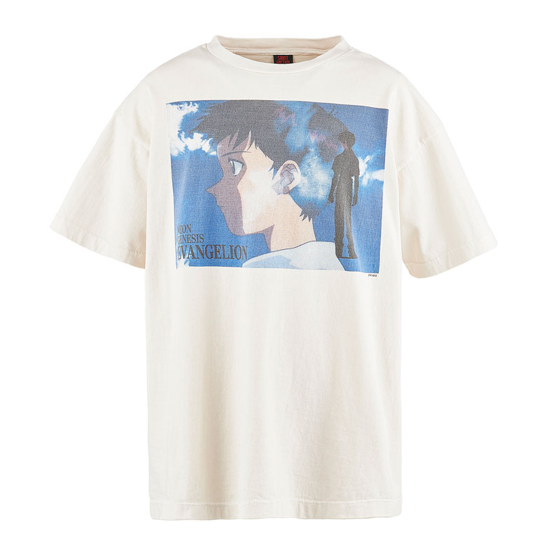 RADIO EVA A184 EVANGELION SHINJI T-Shirt by SAINT Mxxxxxx/WHITE