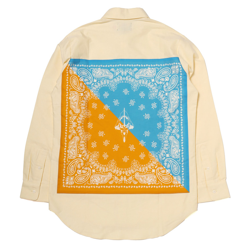 RADIO EVA A244 EVA-01 PAISLEYS 2TONE BANDANNA SHIRTS /YELLOW