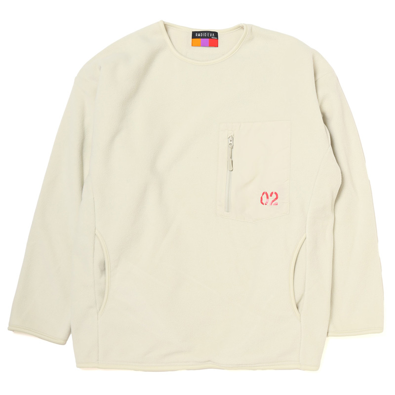 RADIO EVA A250 EVANGELION Microfleece Numbering Cutsew /NATURAL