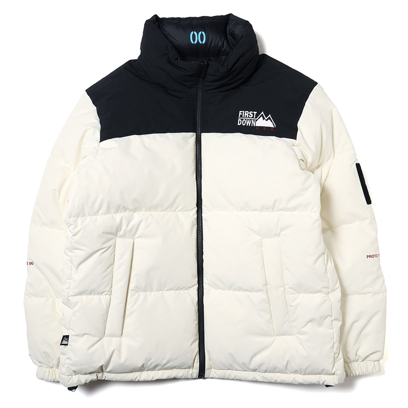 RADIO EVA A245 EVANGELION REVERSIBLE BUBBLE DOWN JACKET by FIRST DOWN/BLACK×WHITE