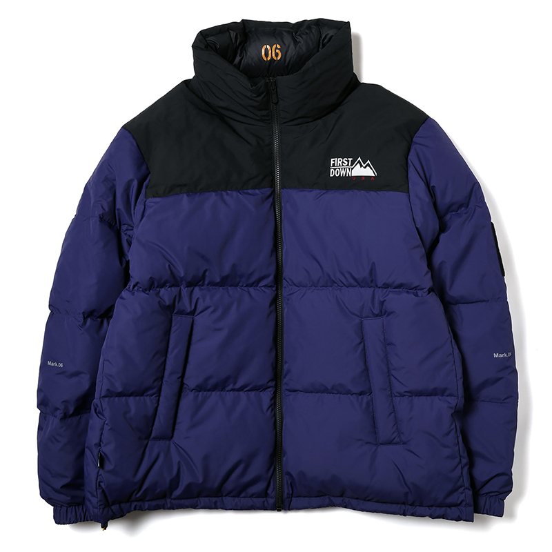 RADIO EVA A245 EVANGELION REVERSIBLE BUBBLE DOWN JACKET by FIRST DOWN/BLACK×NAVY