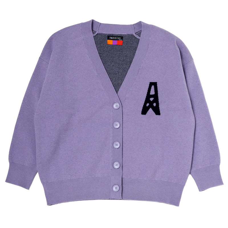 RADIO EVA A237 ICON CARDIGAN/PURPLE