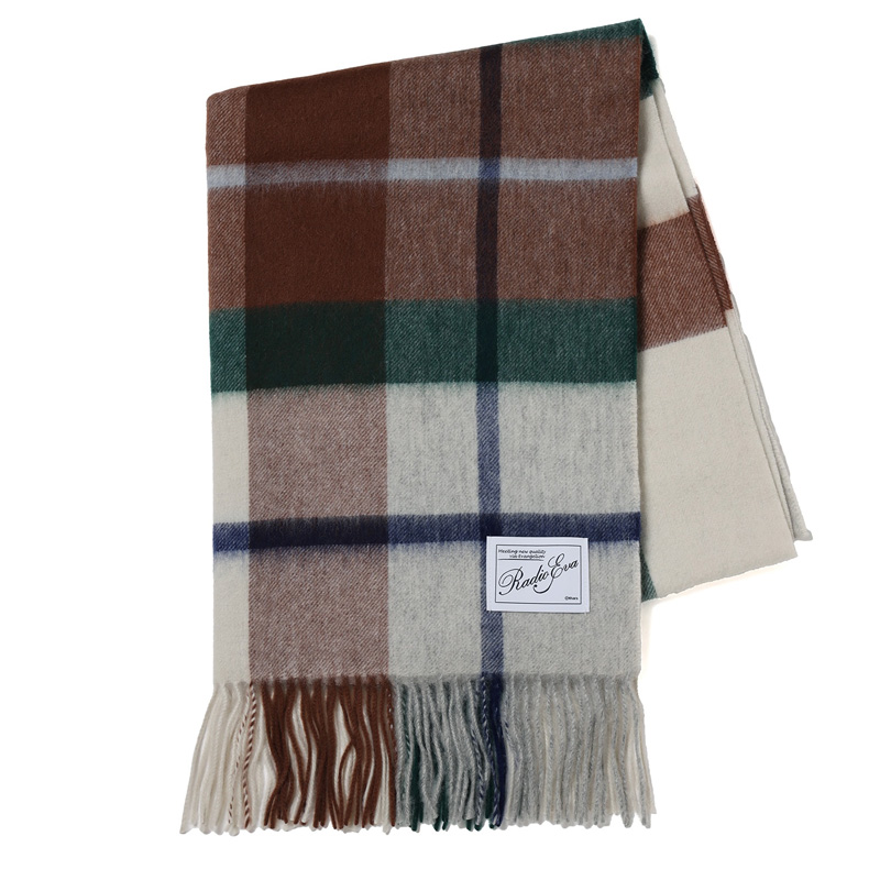 RADIO EVA A267 EVANGELION Traditional Stole γ/BROWN