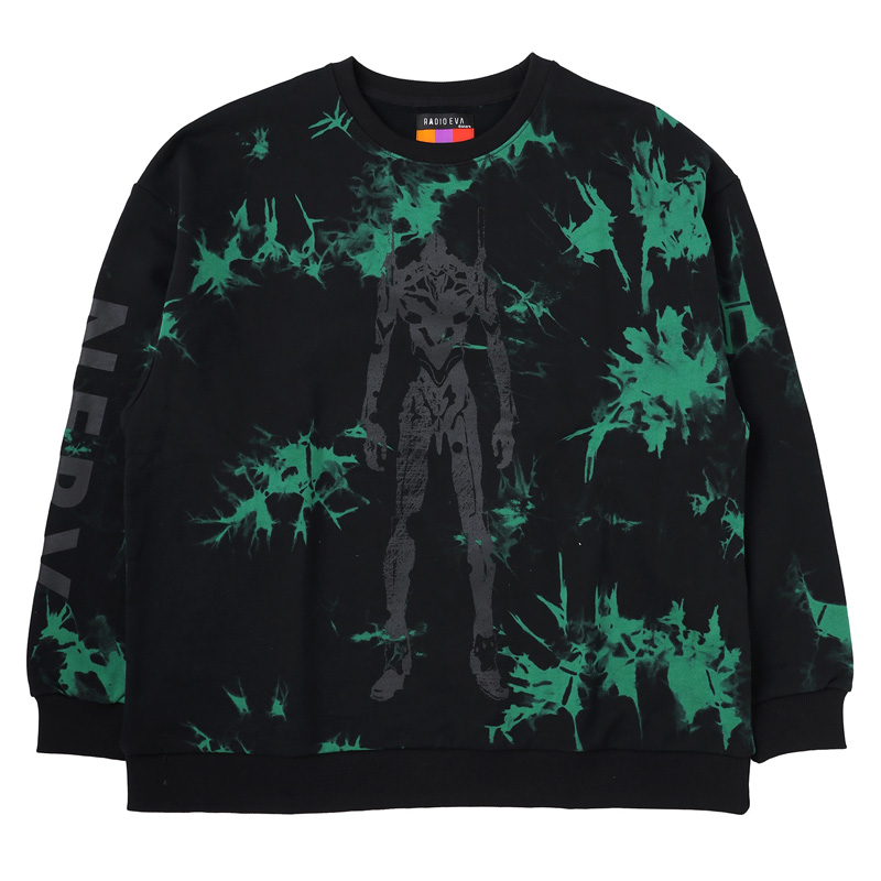 RADIOEVA A292 EVA-01 Tie Dye SWEAT/GREEN