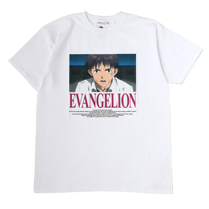 【RADIO EVA"THE 30"】C009 EVANGELION MOVIE GRAPHIC T-Shirt by FRUIT OF THE LOOM/WHITE