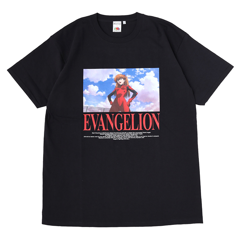 【RADIO EVA"THE 30"】C009 EVANGELION MOVIE GRAPHIC T-Shirt by FRUIT OF THE LOOM/BLACK