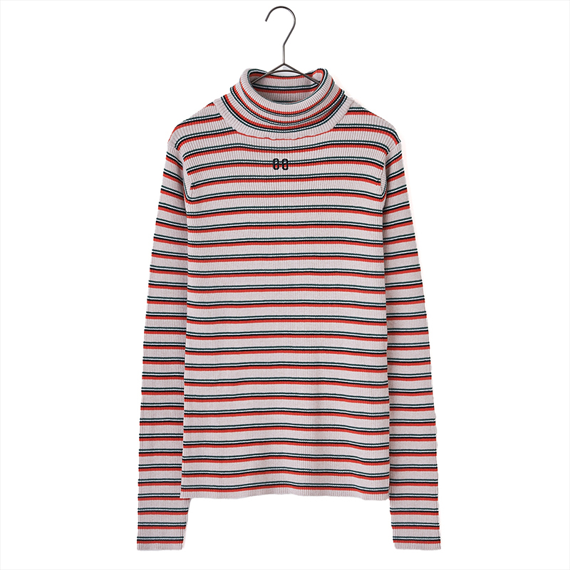 【RADIO EVA"THE 30"】C016 Multi Border EVA Knit by naokitomizuka/GRAY(00)