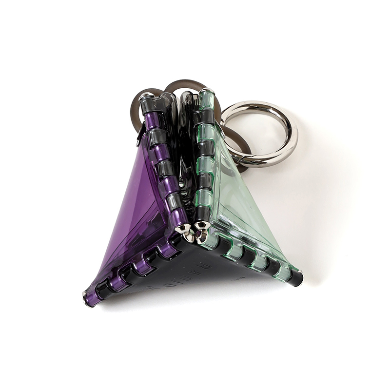 【RADIO EVA"THE 30"】C033 EVANGELION SAMOSA CHARM by 52 BY HIKARUMATSUMURA/PURPLE×GREEN（01）