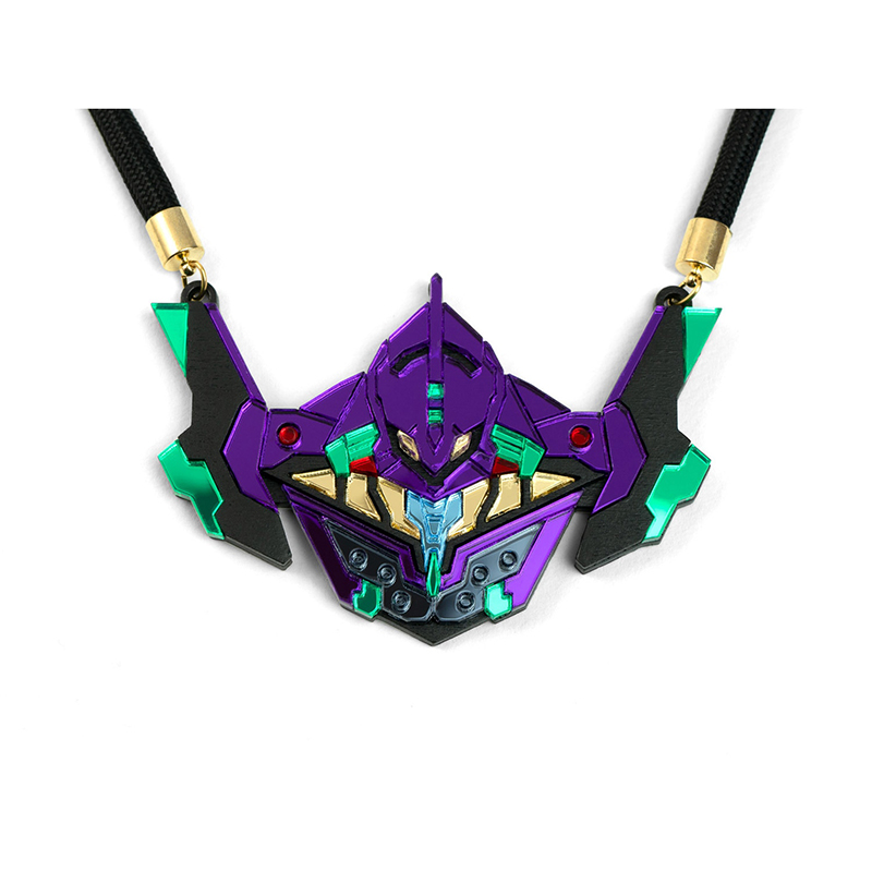 【RADIO EVA"THE 30"】C030 EVA01 Large Necklace by MYSTIC FORMS/Purple-Green