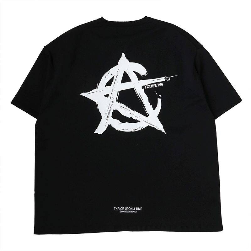 RADIO EVA A296 CIRCLE EVA Knit T-Shirt/BLACK
