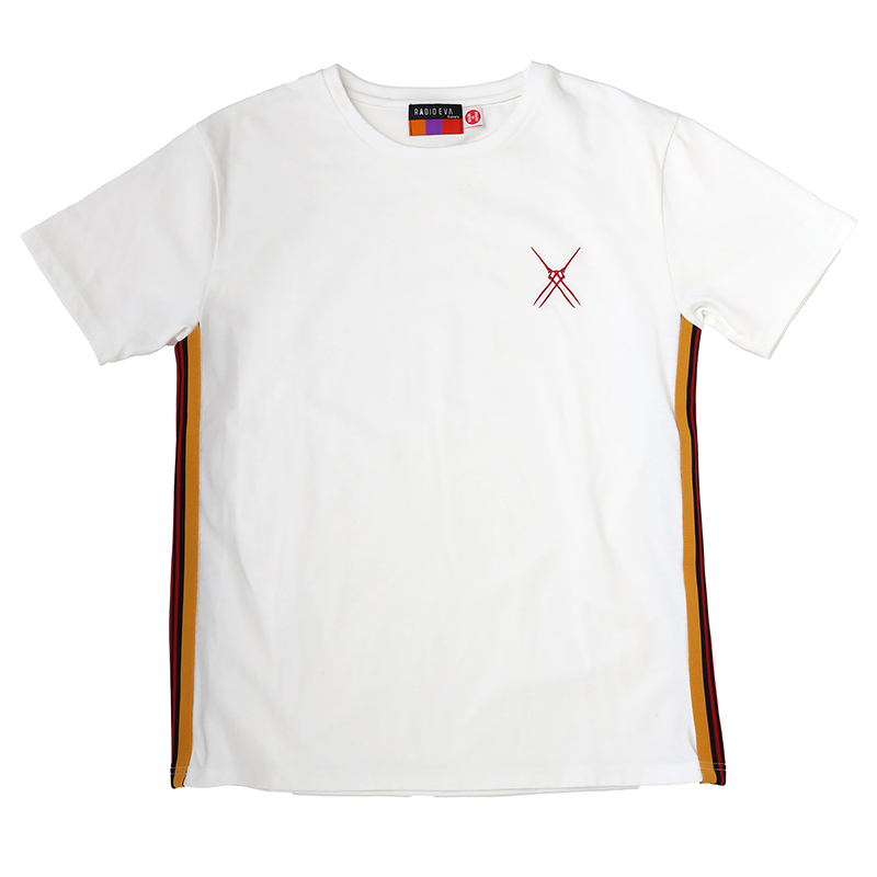 RADIO EVA A302 EVANGELION Jacquard T-Shirt/WHITE（EVA-02）