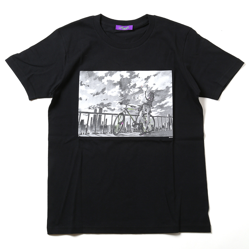 RADIO EVA 451f The bicycle ASUKA T-Shirt/ブラック