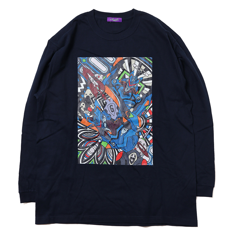 RADIO EVA 673 EVA Abstract Art Cutsew/NAVY（Mark.06）