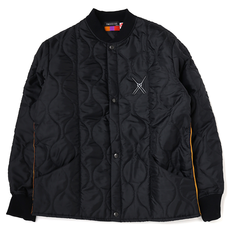 RADIO EVA A309 EVANGELION JACQUARD QUILT JACKET/BLACK [お届け予定：2025年11月上旬]