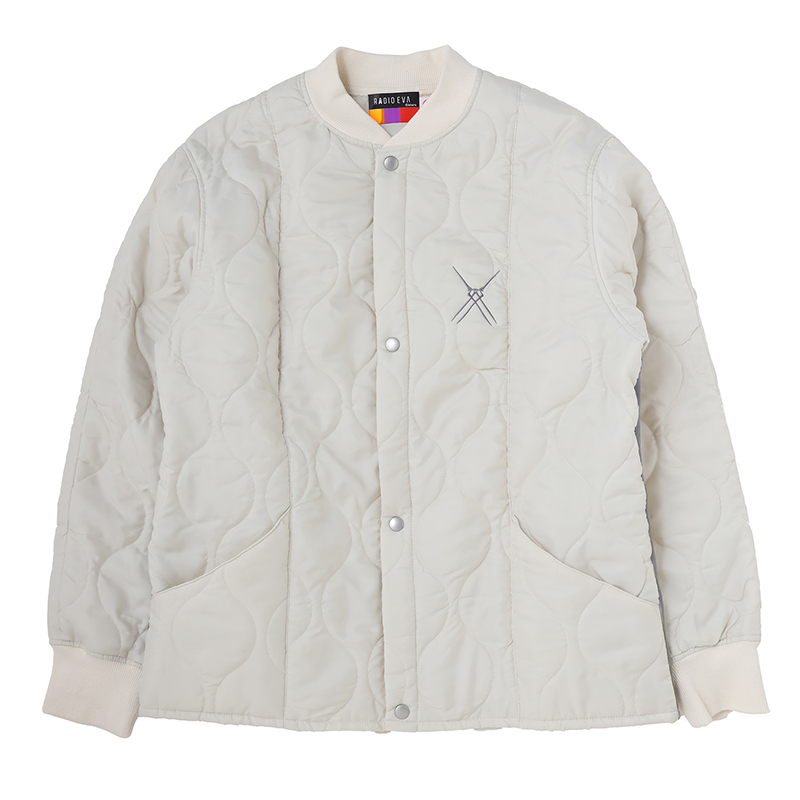 RADIO EVA A309 EVANGELION JACQUARD QUILT JACKET/OFF WHITE [お届け予定：2025年11月上旬]