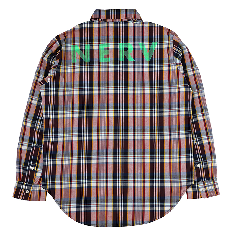 RADIO EVA A316 NERV Check Shirt（GREEN）/GREEN