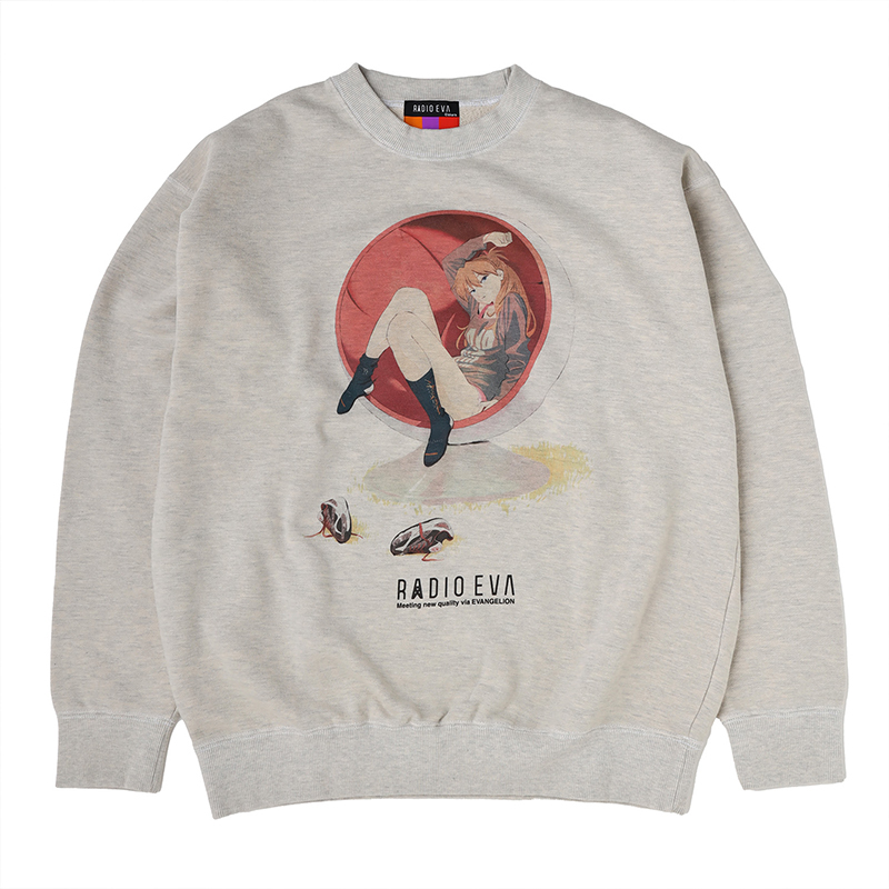 RADIO EVA A319 VINTAGE ILLUSTRATION Mottled Sweat/ASUKA [お届け予定：2025年12月中旬]