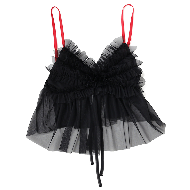 RADIO EVA A326 EVANGELION Tulle Camisole/BLACK