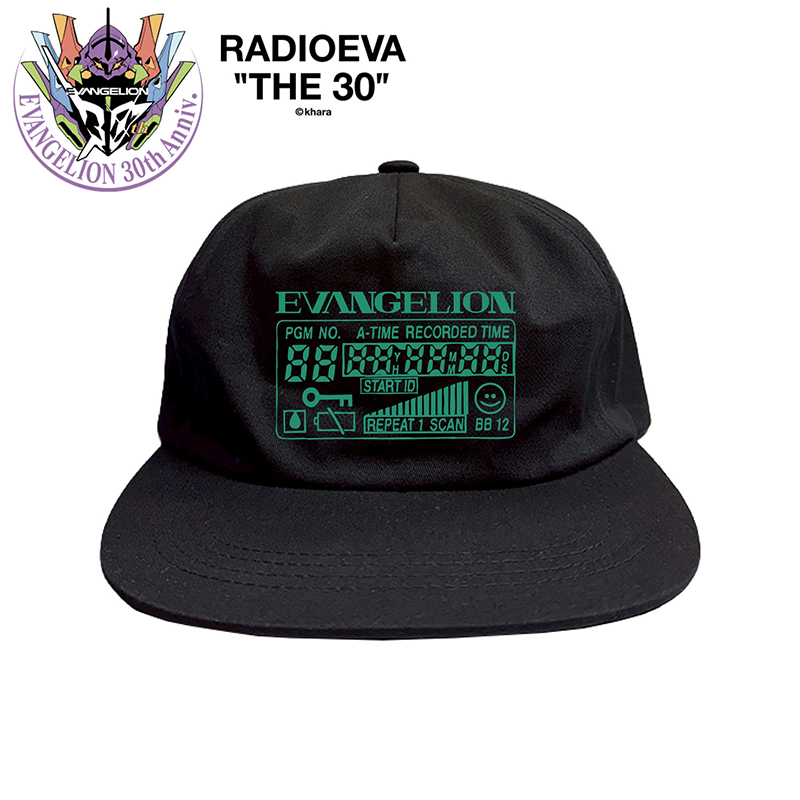 【RADIO EVA"THE 30"】C080 EVANGELION CASSETTE DISPLAY Cap by BALANSA/BLACK [お届け予定：2026年5月下旬]