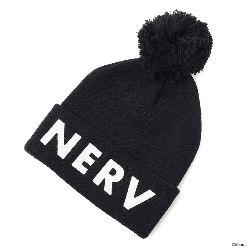 RADIO EVA A356 NERV BONBON KNIT CAP/BLACK×WHITE [お届け予定：2026年10月中旬]