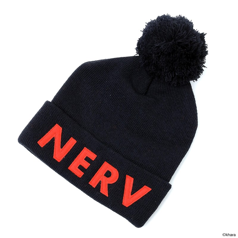 RADIO EVA A356 NERV BONBON KNIT CAP/BLACK×RED [お届け予定：2026年10月中旬]
