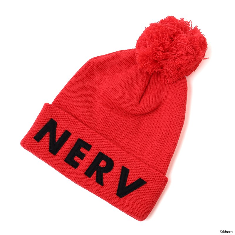 RADIO EVA A356 NERV BONBON KNIT CAP/RED×BLACK [お届け予定：2026年10月中旬]