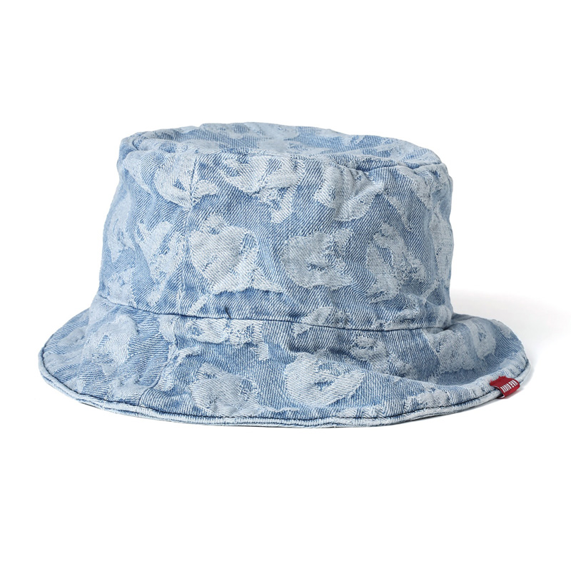 RADIO EVA A275EVANGELION MONOGRAM JACQUARD DENIM HAT INDIGO