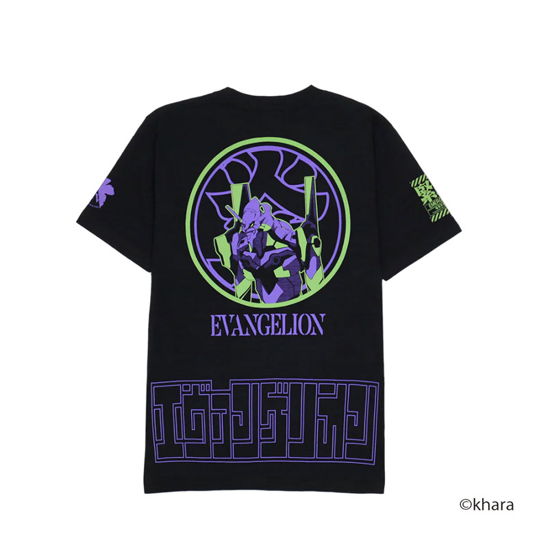 【EVANGELION×火消魂】 T-Shirt/BLACK（初号機）