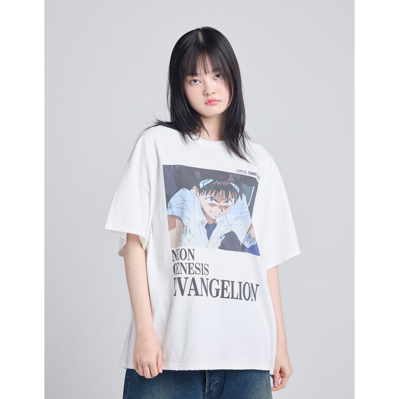 【EVANGELION × LITTLE SUNNY BITE】Big Tee//WHITE/M