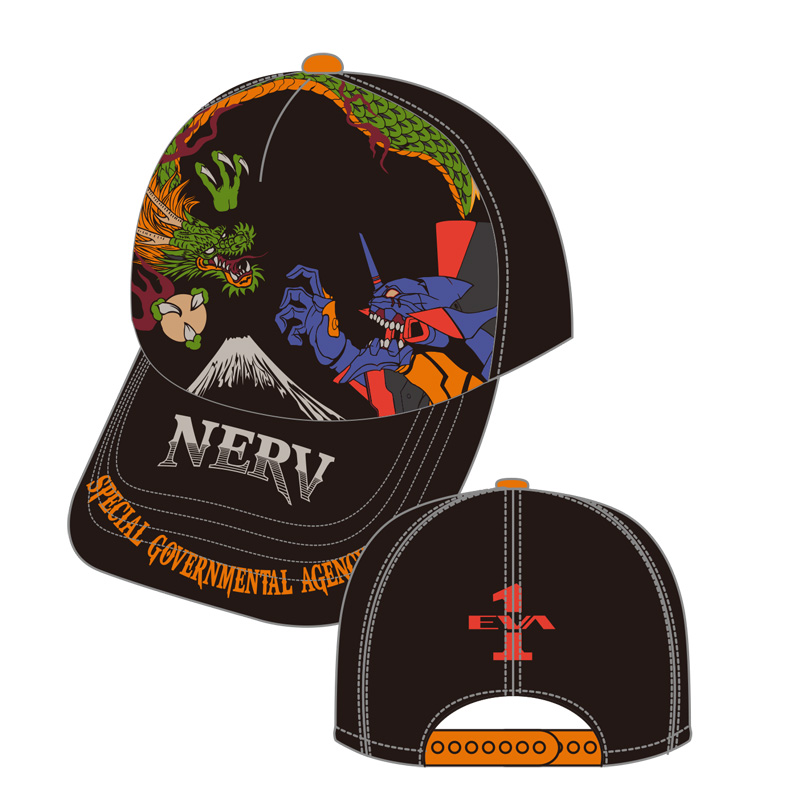 【EVAｘ錦】 龍と覚醒初号機キャップ/黒