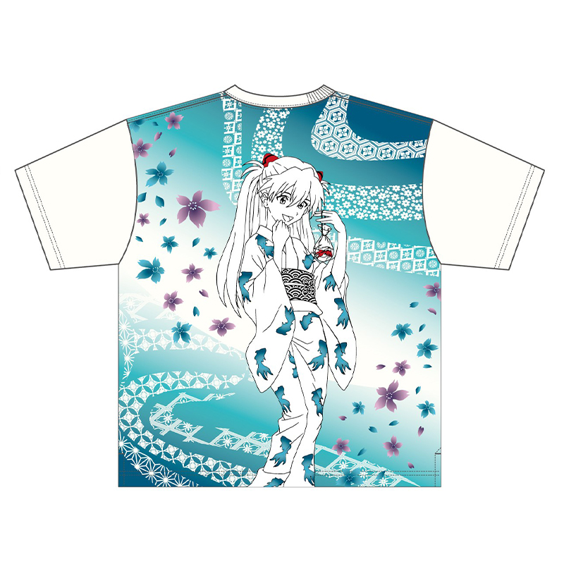 【EVAｘ錦】アスカ浴衣夏祭りTシャツ/白 [お届け予定：2026年6月下旬]