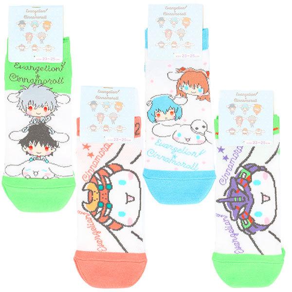 エヴァンゲリオン×シナモロールコラボソックスセット/Aセット （ナイガイ）