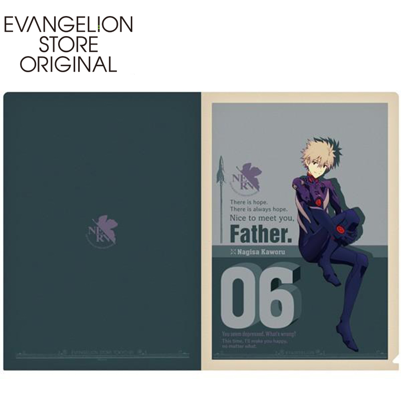 EVASTORE TOKYO-01 パイロットクリアファイル/カヲル（レトロカラー）