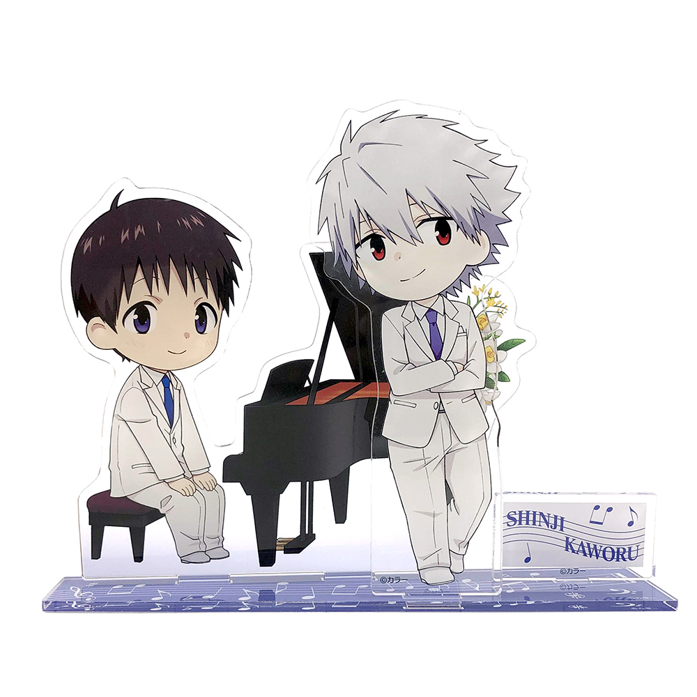 エヴァンゲリオン アクリルスタンド/デフォルメメシンジ＆カヲル（ピアノ）（ムービック）