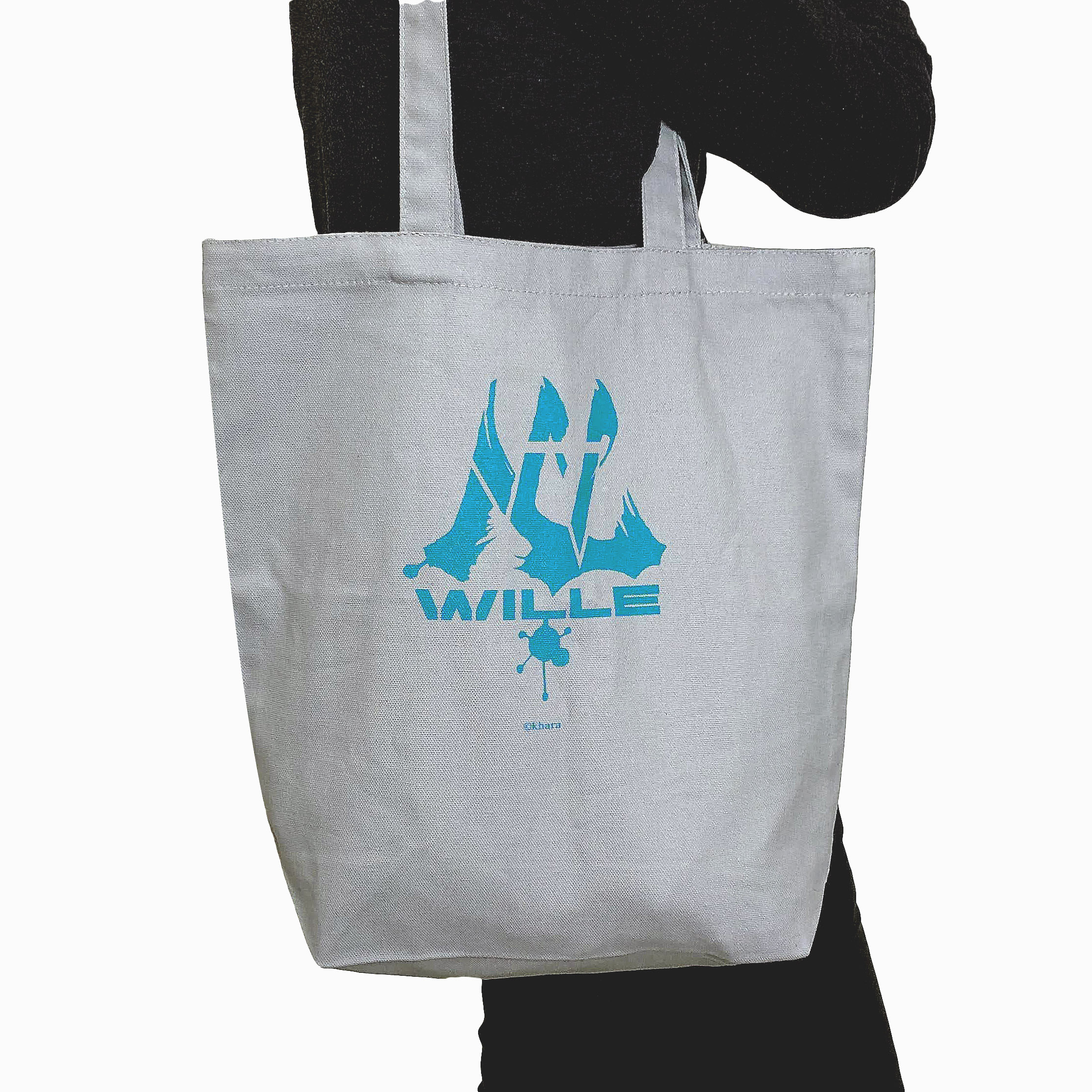 EVA STORE オリジナルトートバッグ（グレー）/WILLEマーク