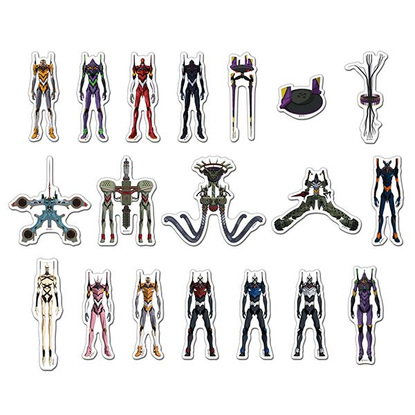 EVA STOREオリジナル ステッカーセット/エヴァ全機（19枚入り）