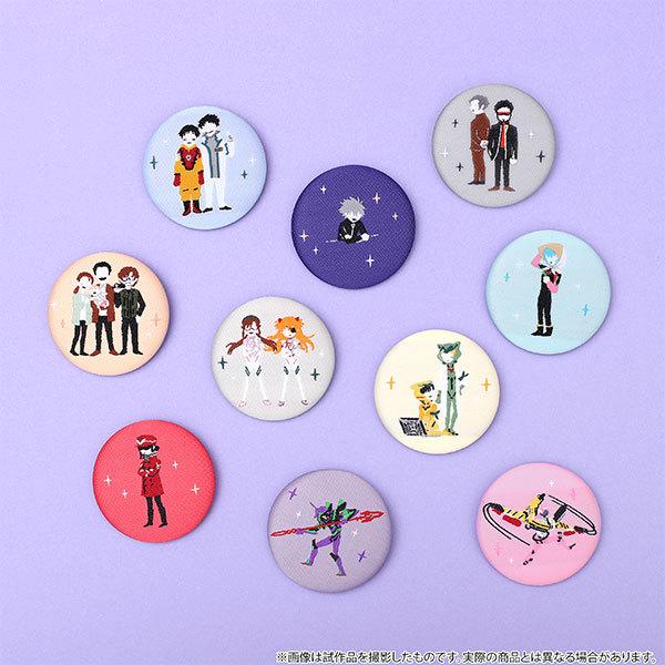 『シン・エヴァンゲリオン劇場版』ゆるパレット/トレーディング織布缶バッジ（10個入BOX）（ムービック）