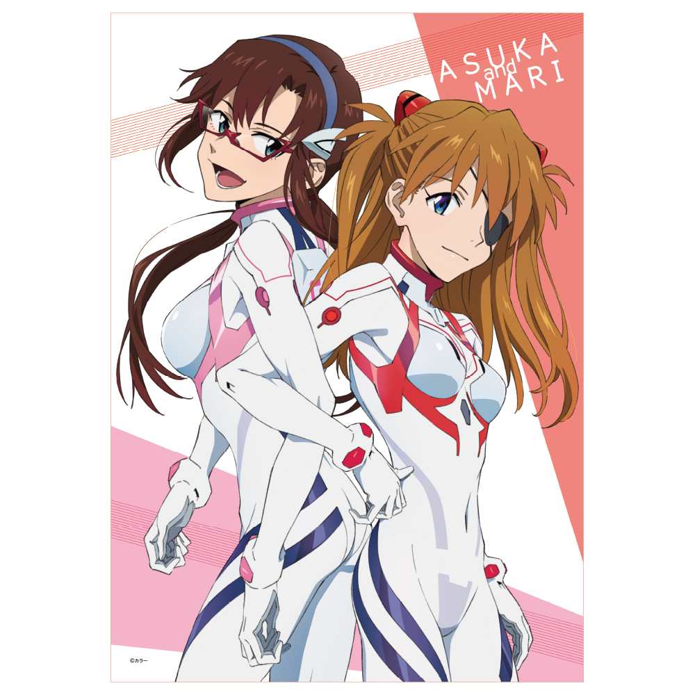 EVA STOREオリジナル タペストリー/アスカ＆マリ（白プラグスーツ・腕組）