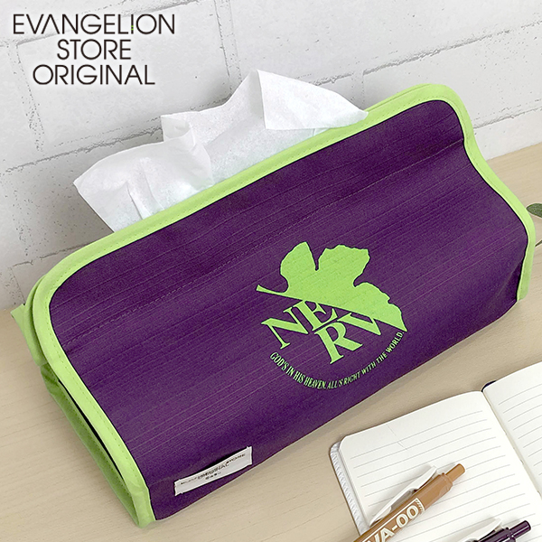 EVA STOREオリジナル ティッシュボックスカバー/NERV（パープル）