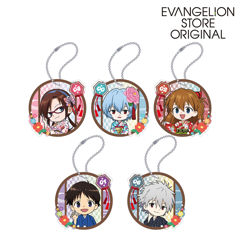 EVA STOREオリジナル アクリルキーホルダーセット/(晴れ着デフォルメ)