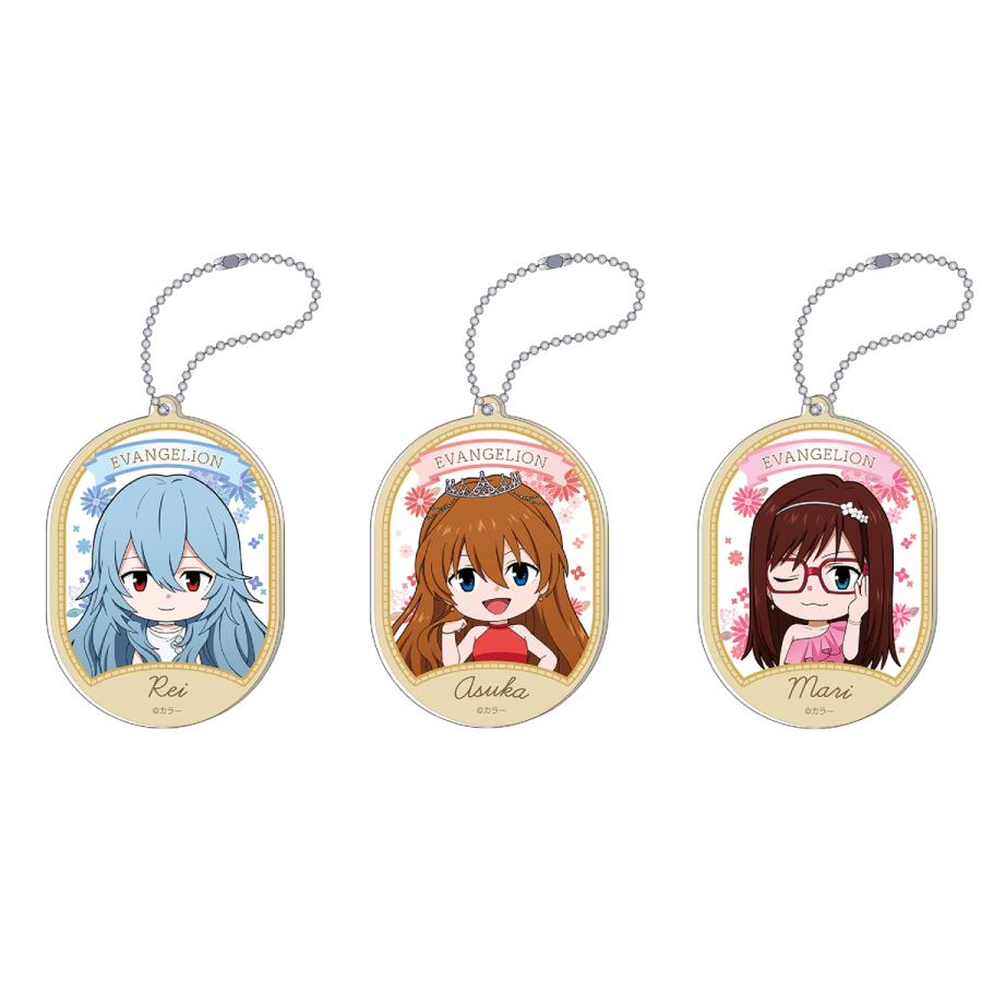 エヴァンゲリオン アクリルキーホルダーセット/デフォルメレイ&アスカ&マリ(2023フォーマル)(ムービック)