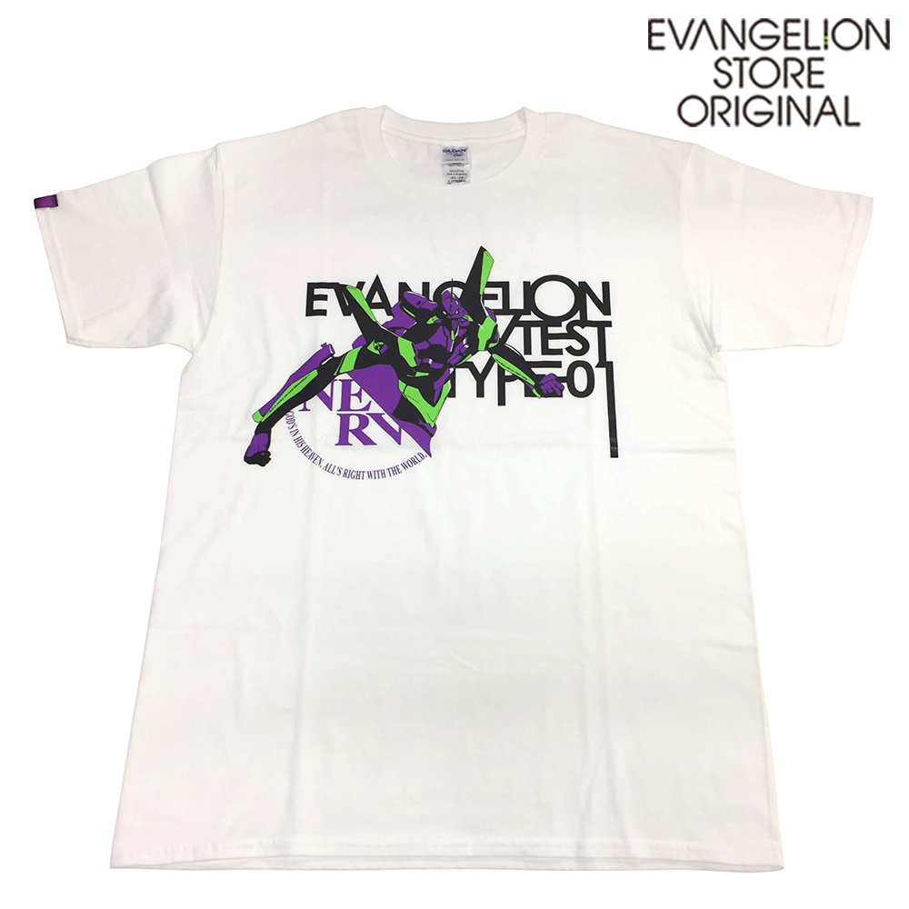 EVANGELION STORE オフィシャル エヴァコレTシャツ/機体イラスト・初号機/白