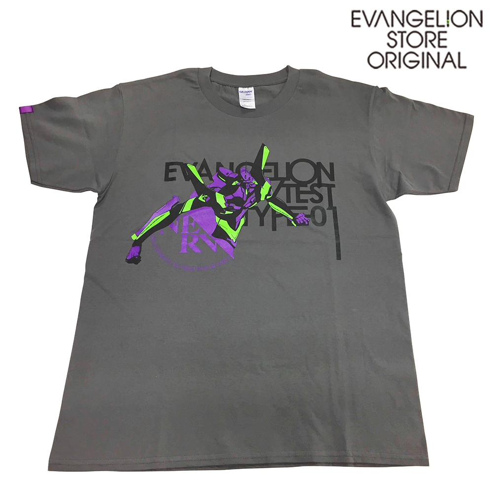 EVANGELION STORE オフィシャル エヴァコレTシャツ/機体イラスト・初号機/グレー